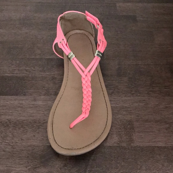 American Eagle By Payless Other - American Eagle Girls Coral Braided Sandals